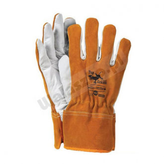 Rękawice spawalnicze długie szyte Kevlarem Rękawice spawalnicze długie szyte Kevlarem