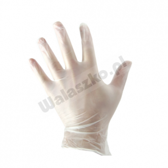 Rękawice jednorazowe winylowe pudrowane Rękawice jednorazowe winylowe pudrowane